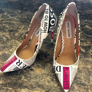 Steve Madden newspaper pump